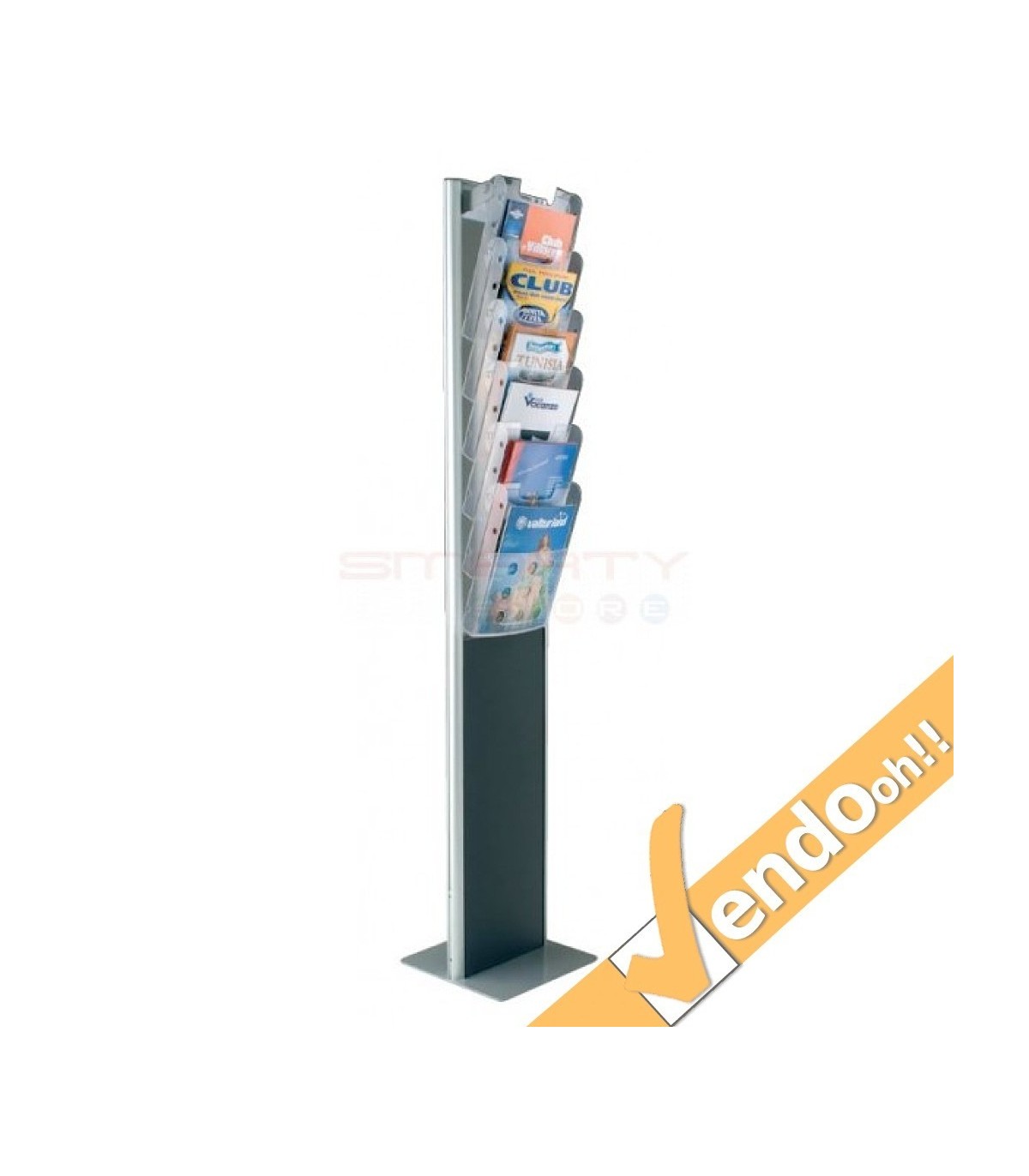 ESPOSITORE PORTA DEPLIANT RIVISTE A4 DA PAVIMENTO UFFICIO NEGOZIO AGENZIA STN01
