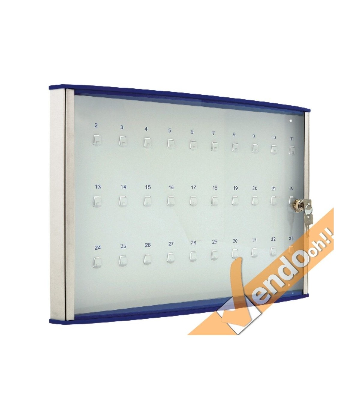 BACHECA PORTA CHIAVI 33 POSTI