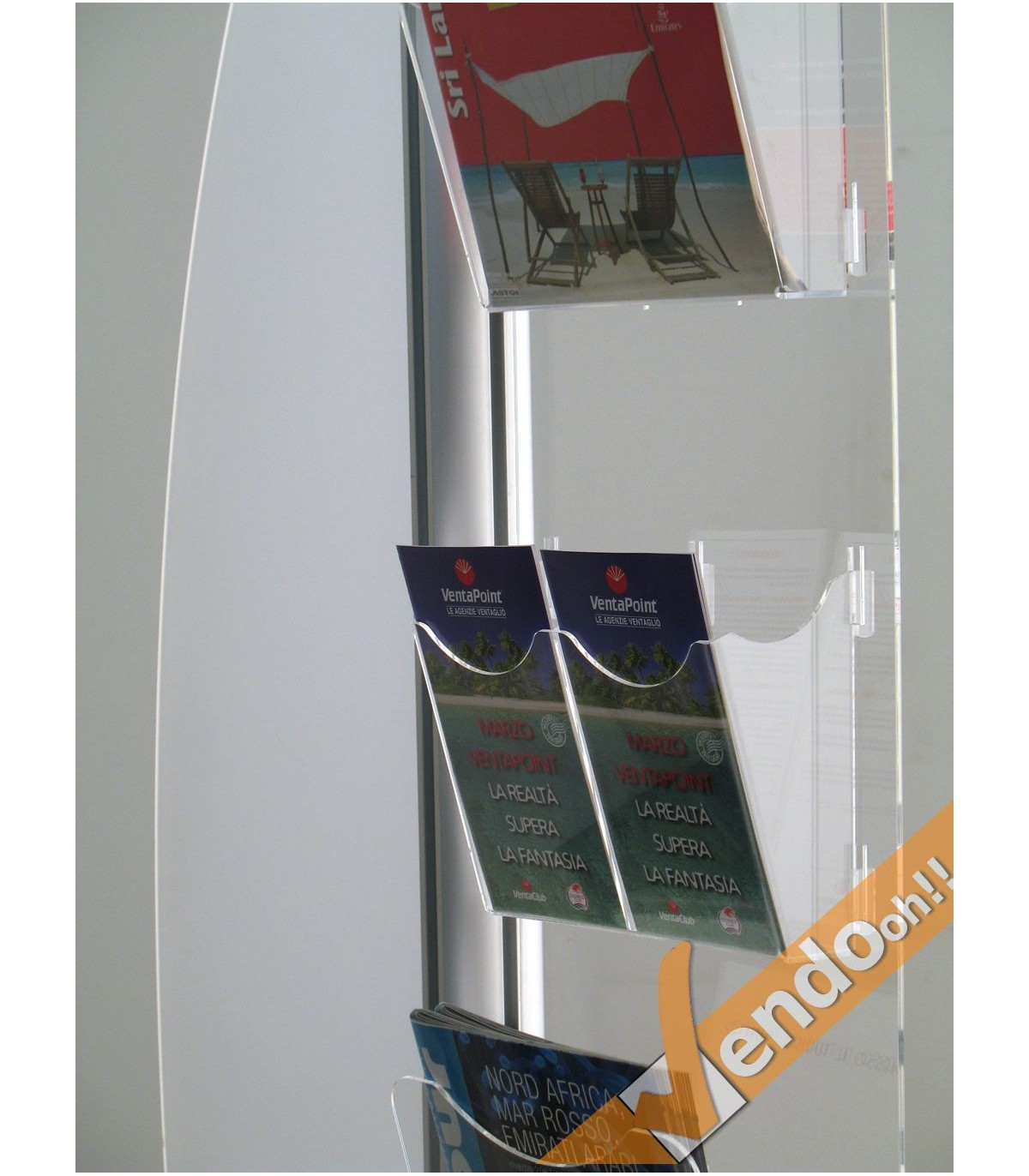 TASCA VASCHETTA A4 ESPOSITORE PUBBLICITARIO DA PAVIMENTO A PIANTANA ALMA006/R2