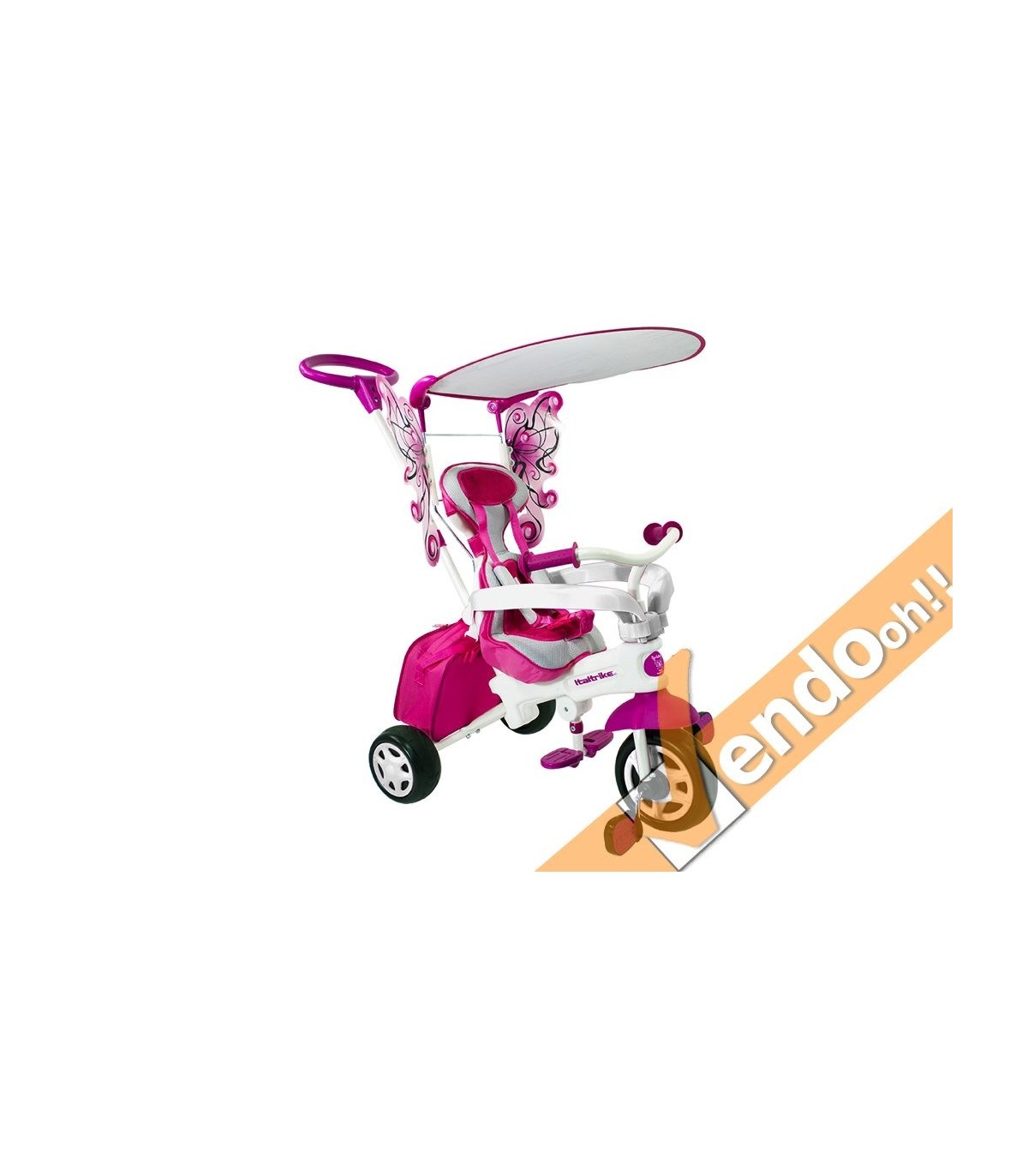 TRICICLO E PASSEGGINO BAMBINO BAMBINA BAMBINI BIMBO BIMBI 15 - 36 MESI 2600FAR