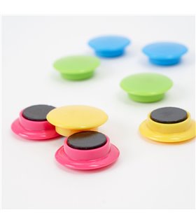 Kit 10 magneti colorati per lavagna magnetica o pareti ufficio metallo