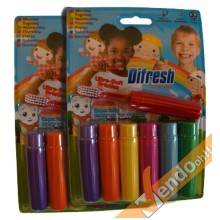 2 KIT PER 7 SPAZZOLINI DENTI DA LATTE E GENGIVE COLORATI SICURI 100% PER BAMBINI