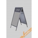 ESPOSITORE PUBBLICITARIO DA PAVIMENTO A CAVALLETTO DA ESTERNO INTERNO CRBF03