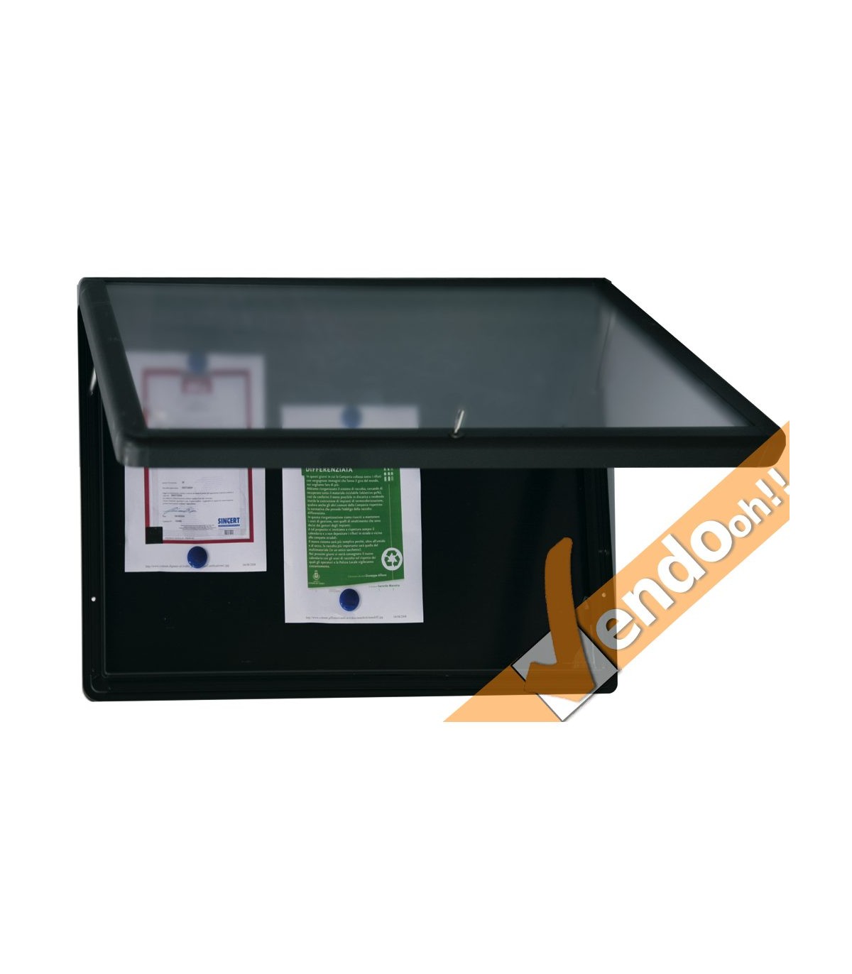 BACHECA A RIBALTA MAGNETICA DA PARETE INTERNI VARIE MISURE IN METALLO LINEA SHOW