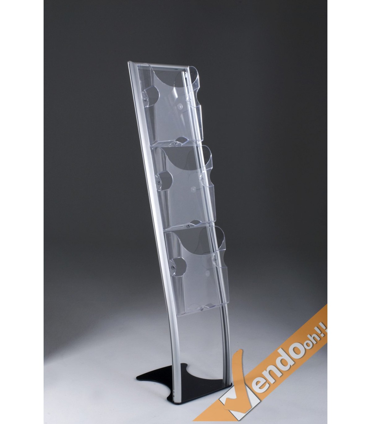 ESPOSITORE PUBBLICITARIO DA PAVIMENTO TASCA A4 PORTA DEPLIANT AGENZIA CRY001