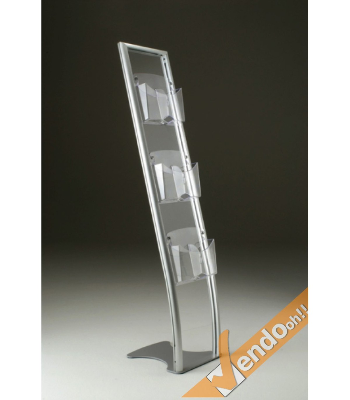 ESPOSITORE PUBBLICITARIO DA PAVIMENTO 1/3 DI A4 PORTA LOCANDINE NEGOZIO CRY002