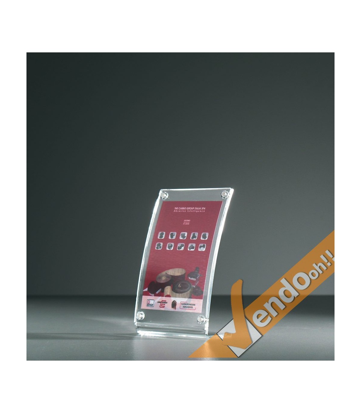 PORTA AVVISI DEPLIANT LOCANDINE FOTO TARGHE DA TAVOLO BANCO FORMATO A7  PAB204