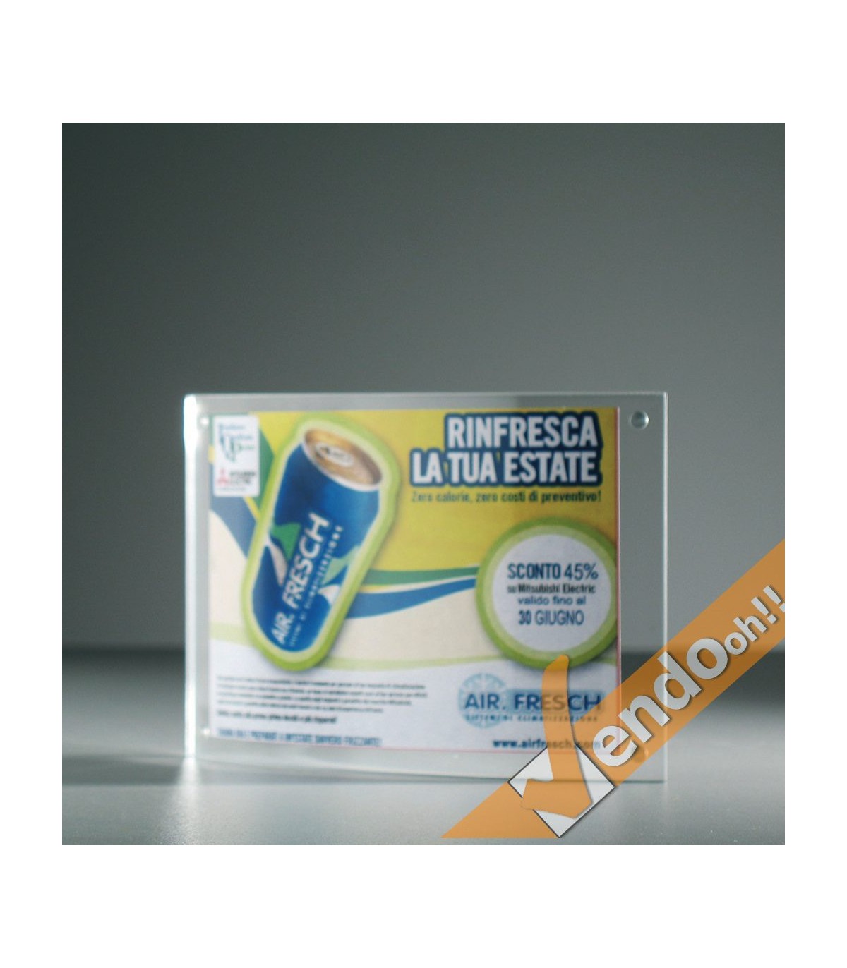 PORTA AVVISI DEPLIANT LOCANDINE FOTO TARGHE DA TAVOLO BANCO FORMATO 15x10 PAB207