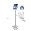 ESPOSITORE PUBBLICITARIO A5 DA PAVIMENTO PORTA DEPLIANT LOCANDINE BROCHURE SLV09
