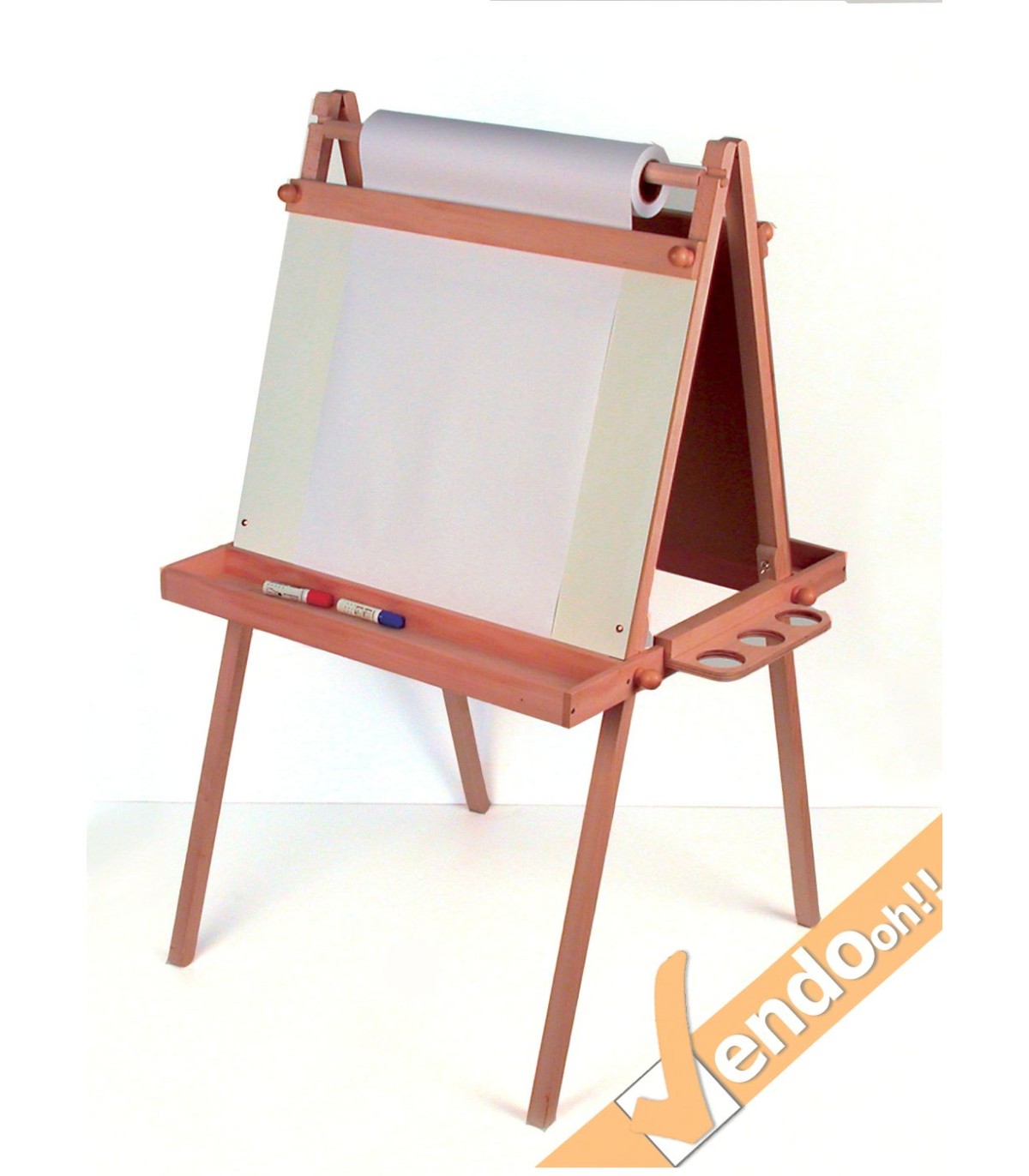 CAVALLETTO ESPOSITORE LAVAGNA PER DIPINGERE DISEGNARE PER BAMBINI IN LEGNO IWL-1