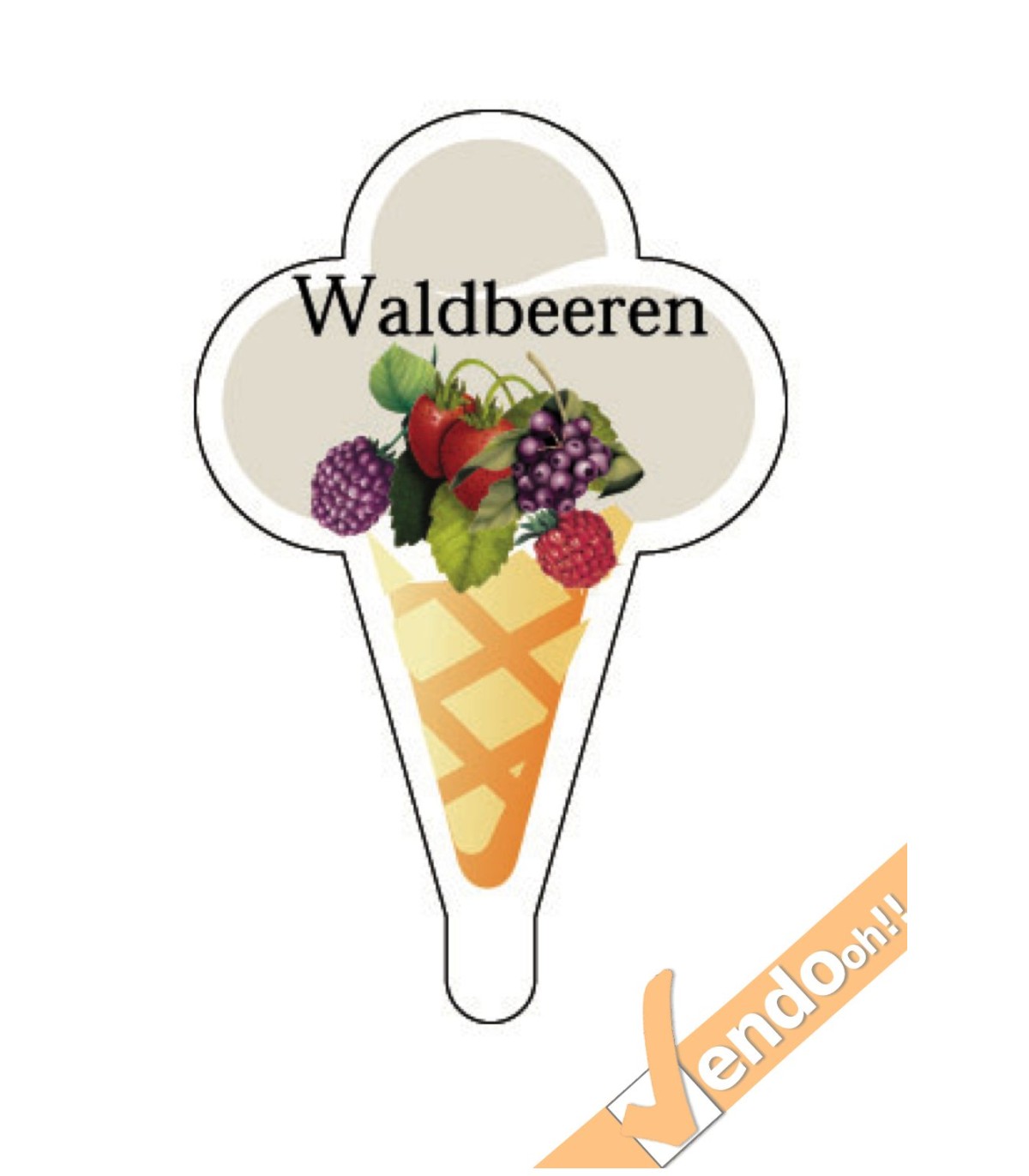 20 PZ SEGNAGUSTI SEGNA GUSTI AD IMMERSIONE PER GELATO GELATERIA GELATERIE BAR