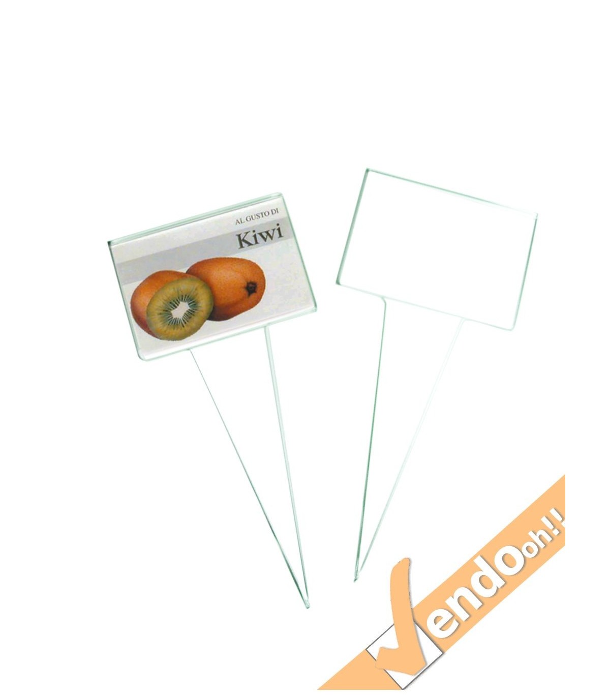 10 PZ SEGNAGUSTI SEGNA GUSTI AD IMMERSIONE IN PLEXIGLAS PER GELATO GELATERIA BAR