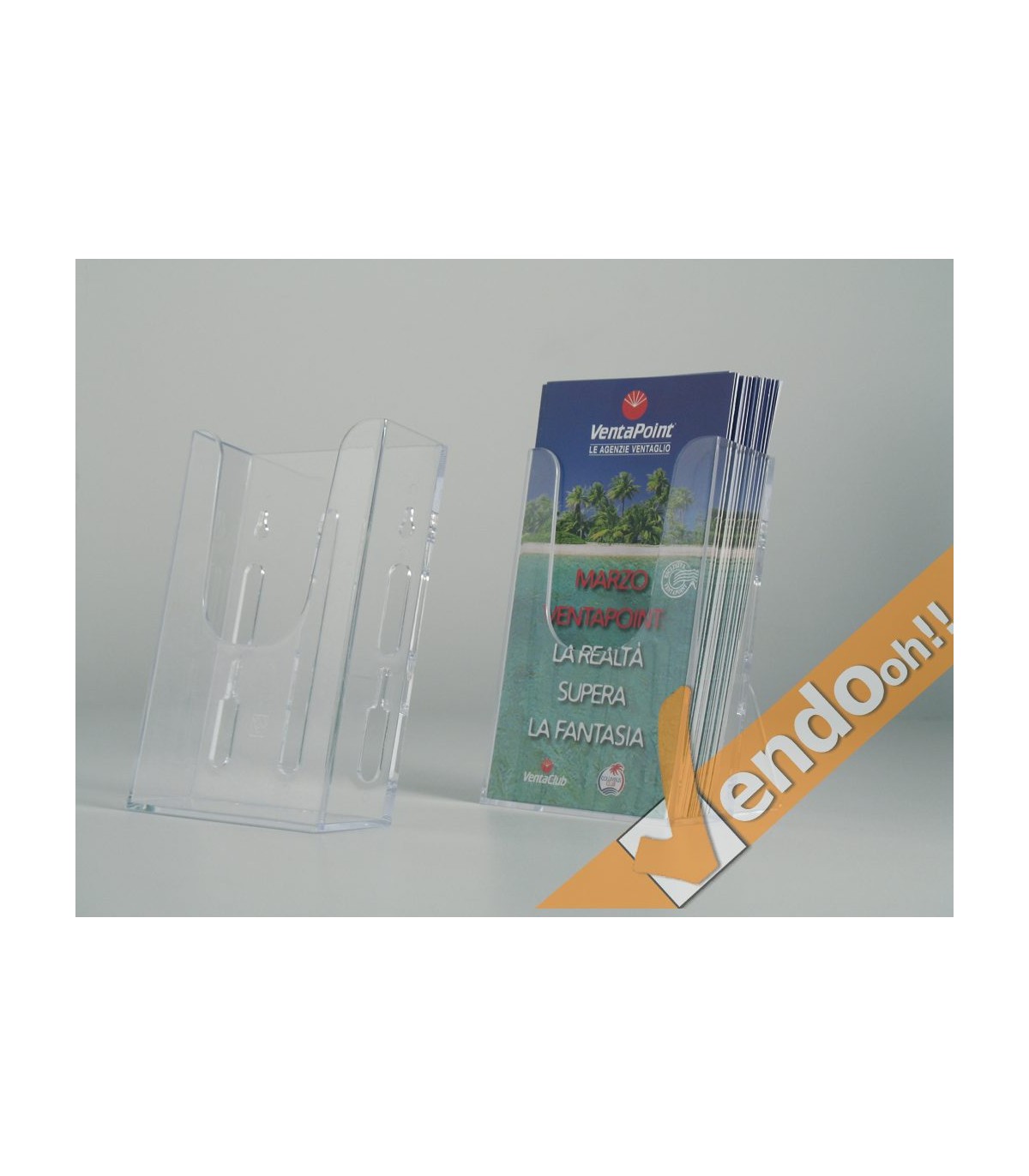 ESPOSITORE PORTA DEPLIANT PUBBLICITA' BANCO PARETE SCRIVANIA NEGOZIO PDB102/M