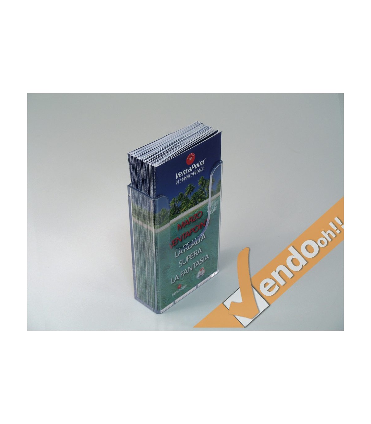 ESPOSITORE PORTA DEPLIANT PUBBLICITA' DA APPENDERE A MURO PARETE NEGOZIO PDB102