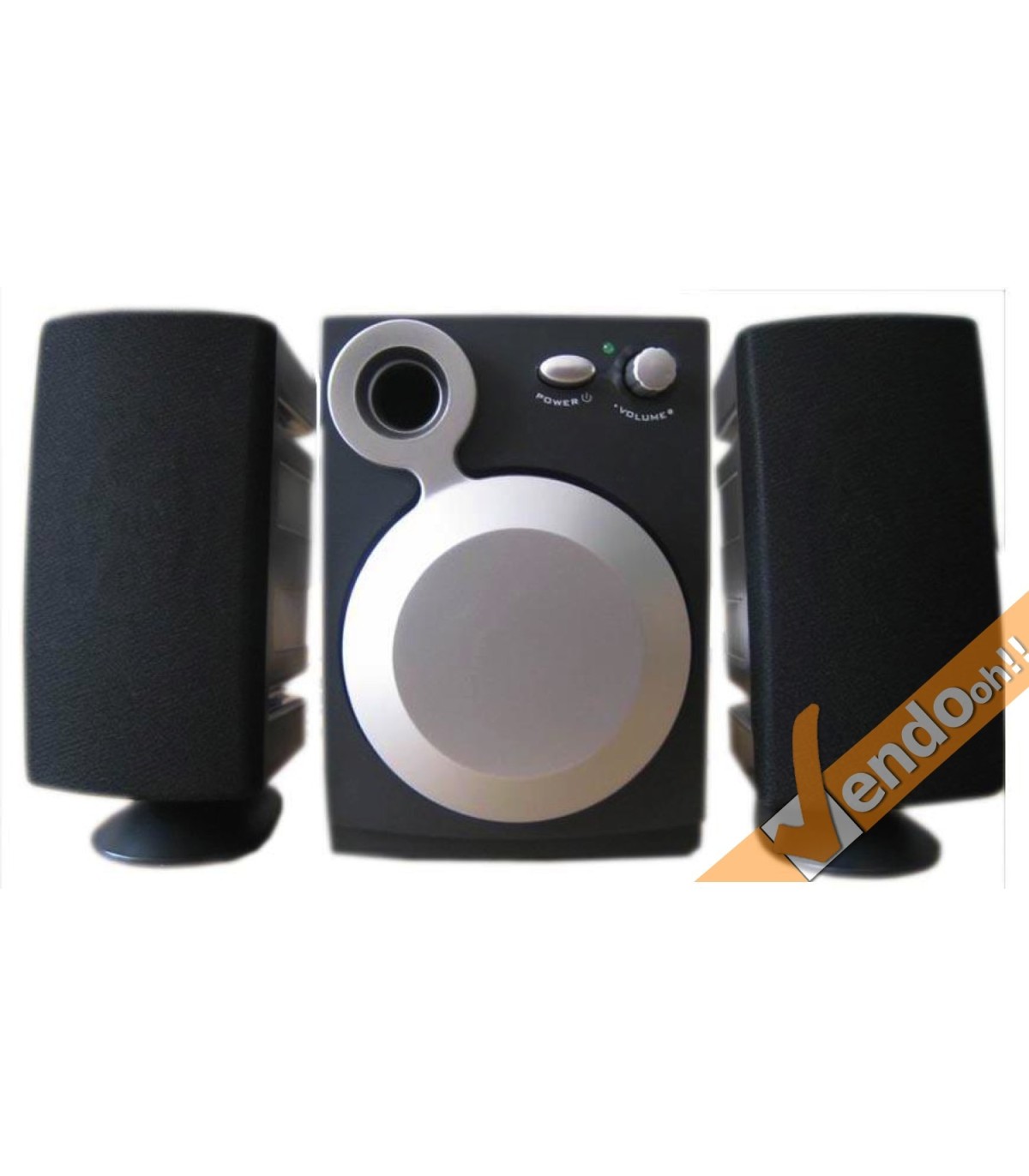 COPPIA CASSE AUDIO USB CON WOOFER SPEAKER PER COMPUTER PC PORTATILE MAC WINDOWS