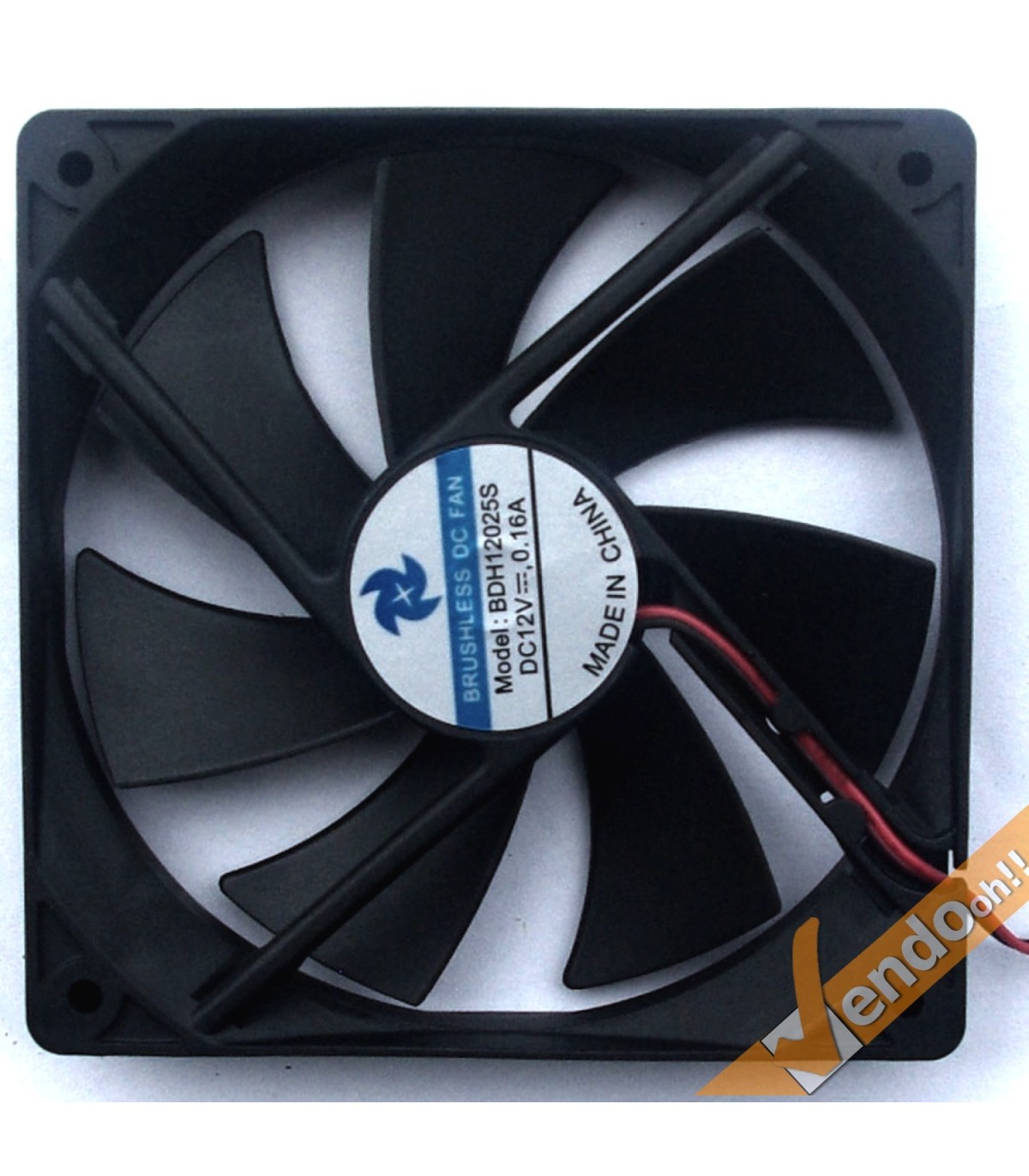 VENTOLA DI RAFFREDDAMENTO PER COMPUTER CASE PC FAN 12X12 CM 4 PIN 12 VOLT NERA