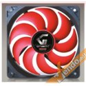 VENTOLA RAFFREDDAMENTO COMPUTER COLORATA ROSSA PC FAN 12X12 CM 3+4 PIN 12 VOLT