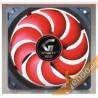 VENTOLA RAFFREDDAMENTO COMPUTER COLORATA ROSSA PC FAN 12X12 CM 3+4 PIN 12 VOLT