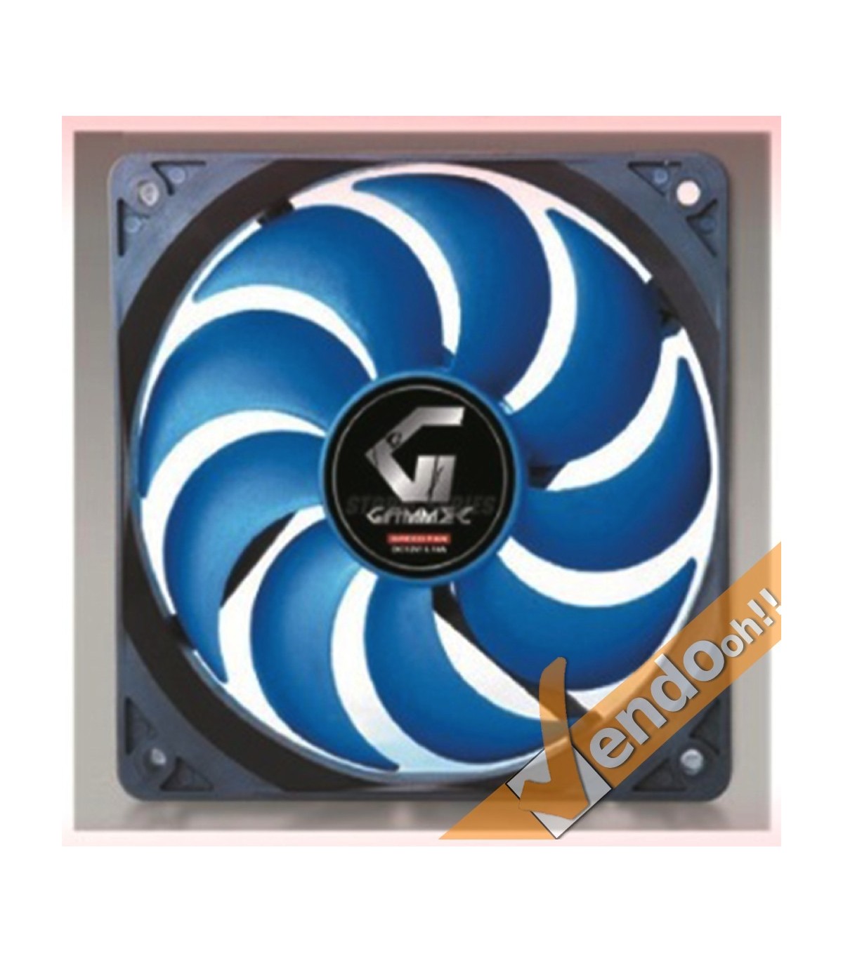 VENTOLA RAFFREDDAMENTO COMPUTER COLORATA BLU PC FAN 12X12 CM 3 O 4 PIN 12 VOLT