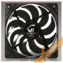 VENTOLA RAFFREDDAMENTO COMPUTER COLORATA NERA LUCE GIALLA PC FAN 12X12 CM 3+4PIN