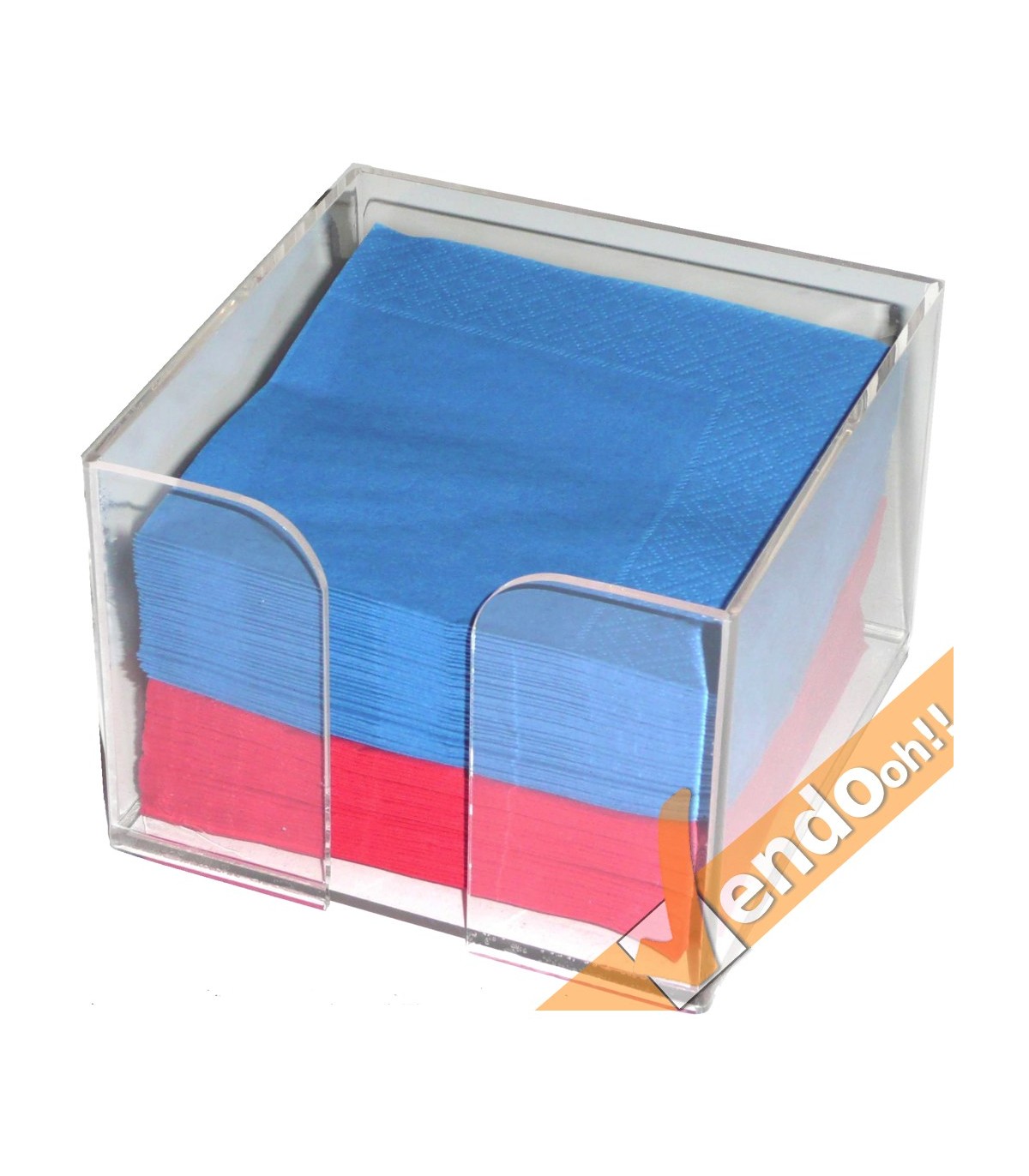 PORTA TOVAGLIOLI SALVIETTE DI CARTA DA BANCO IN PLEXIGLASS GELATERIA PASTICCERIA