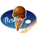 ADESIVO SAGOMATO SCRITTA BACIO PER BANCO VETRINE FINESTRE GELATERIA GELATERIE