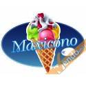 ADESIVO SAGOMATO MAXI CONO MAXICONO WUNDERTUTE VETRINE GELATERIA GELATERIE