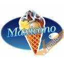 ADESIVO SAGOMATO MAXI CONO MAXICONO WUNDERTUTE VETRINE GELATERIA GELATERIE