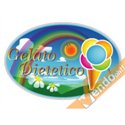 ADESIVO SAGOMATO GELATO DIETETICO PER BANCO VETRINE FINESTRE GELATERIA GELATERIE