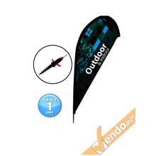 ESPOSITORE A BANDIERA DA ESTERNO INTERNO BASE PER NEVE