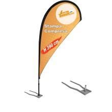 ESPOSITORE A BANDIERA DA ESTERNO INTERNO BASE PER AUTO E CONCESSIONARIE