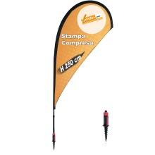 ESPOSITORE A BANDIERA DA ESTERNO INTERNO BASE PER NEVE