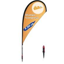 ESPOSITORE A BANDIERA DA ESTERNO INTERNO BASE PER NEVE