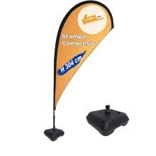 ESPOSITORE A BANDIERA DA ESTERNO INTERNO BASE ZAVORRABILE RIEMPIBILE