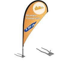 ESPOSITORE A BANDIERA DA ESTERNO INTERNO BASE PER AUTO E CONCESSIONARIE