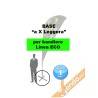 BASE A X A CROCE LEGGERA ESCLUSIVAMENTE NOSTRI ESPOSITORI A BANDIERA LINEA ECO