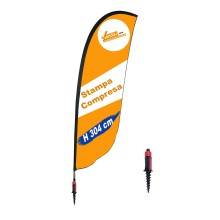 ESPOSITORE A BANDIERA DA ESTERNO INTERNO BASE PER NEVE