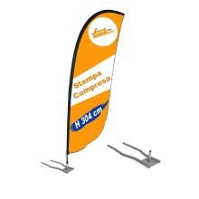 ESPOSITORE A BANDIERA DA ESTERNO INTERNO BASE PER AUTO