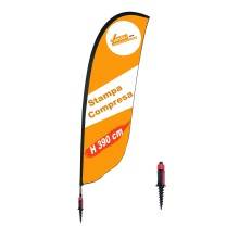 ESPOSITORE A BANDIERA DA ESTERNO INTERNO BASE PER NEVE