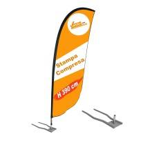 ESPOSITORE A BANDIERA DA ESTERNO INTERNO BASE PER AUTO