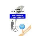BASE A X A CROCE LEGGERA ESCLUSIVAMENTE NOSTRI ESPOSITORI A BANDIERA LINEA ECO