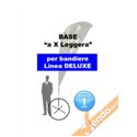 BASE A X A CROCE LEGGERA ESCLUSIVAMENTE NOSTRI ESPOSITORI A BANDIERA LINEA ECO