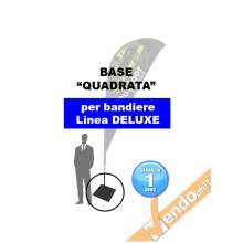 BASE QUADRA IN METALLO ESCLUSIVAMENTE NOSTRI ESPOSITORI A BANDIERA LINEA ECO