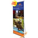 BANNER ESPOSITORE PUBBLICITARIO DA PAVIMENTO VERTICALE 100X205 INTERNO ESTERNO