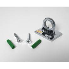 CLIP DA MURO SILVER ACCESSORIO PER CORDONE COLONNINA COLONNA SEGNA PERCORSO