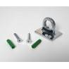 CLIP DA MURO SILVER ACCESSORIO PER CORDONE COLONNINA COLONNA SEGNA PERCORSO