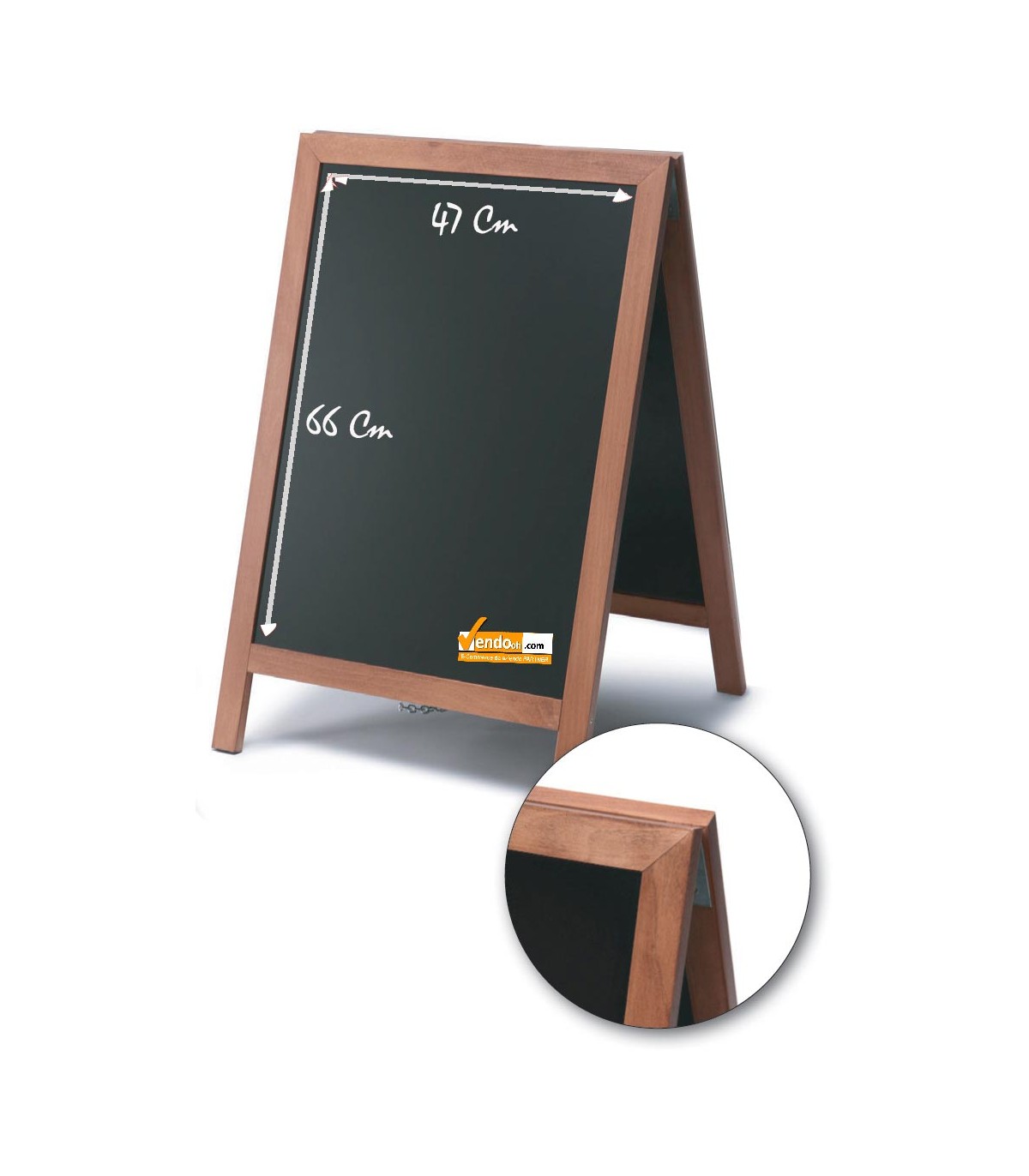 ESPOSITORE CAVALLETTO LAVAGNA IN LEGNO PER GESSI GESSETTI MENU' BAR RISTORANTE