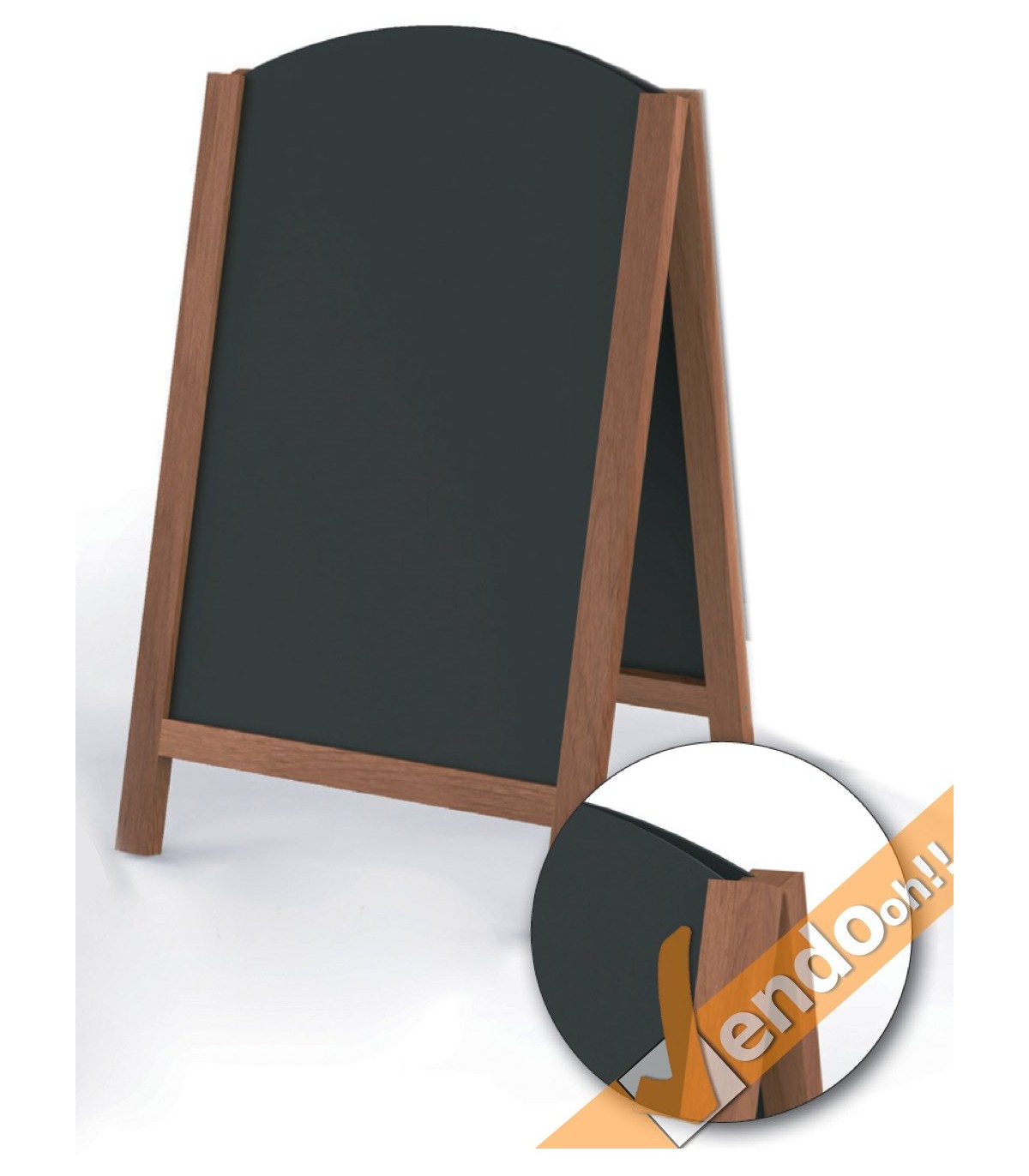 ESPOSITORE CAVALLETTO LAVAGNA IN LEGNO PER GESSI GESSETTI MENU PIATTO DEL GIORNO