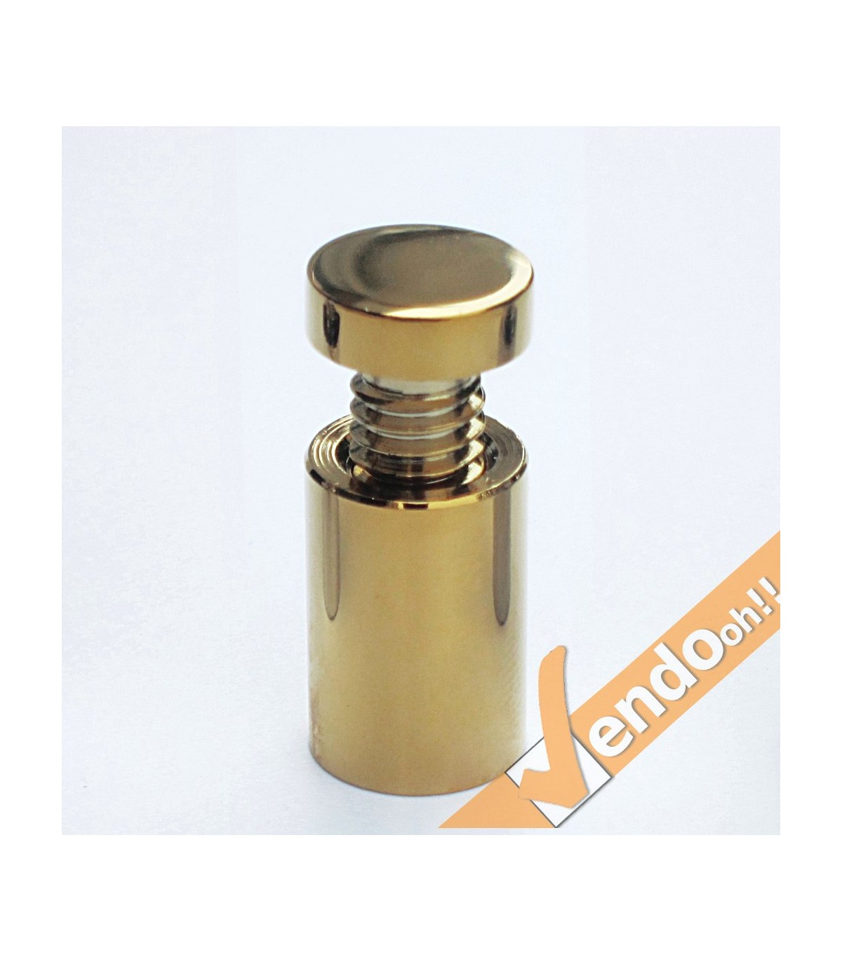 KIT 4 DISTANZIALI A VITE PER TARGHE DA PARETE MURO IN OTTONE CROMATO ARGENTO ORO