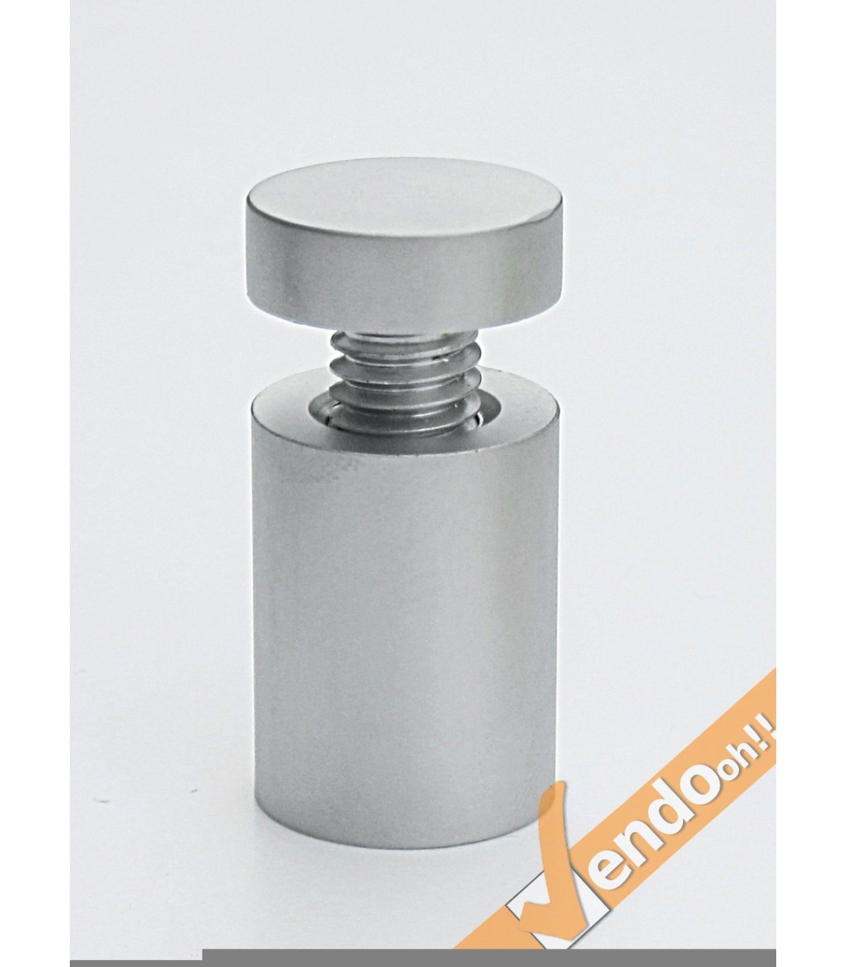 KIT 4 DISTANZIALI A VITE PER TARGHE DA PARETE IN ALLUMINIO ARGENTO 19x25 o 25x25